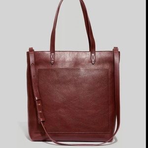 The Zip-Top Medium Transport Tote dark cabernet